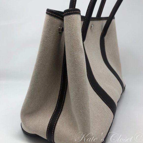HERMES Garden Party Canvas Beige - Picture 6 of 16